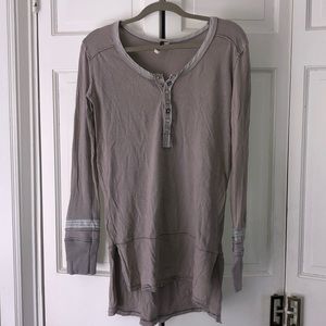 Free People Tan Long Sleeve Tee Size XS